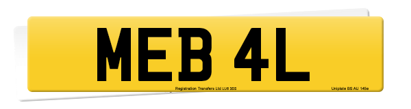 Registration number MEB 4L